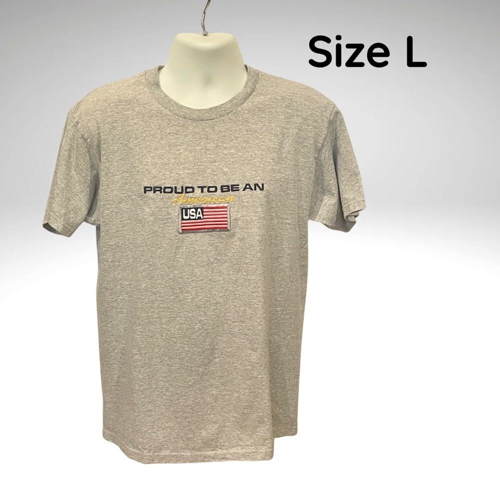 Embroidered “Proud to Be an American” – Size L